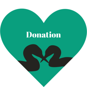 Donation product image of two loons in a heart